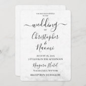 ダウンロード可能なカスタム独自の結婚 招待状 (正面/裏面)