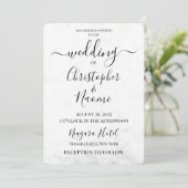 ダウンロード可能なカスタム独自の結婚 招待状 (スタンド正面)