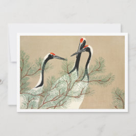 ダウンロード可能なクレーン百代ぐさ 招待状