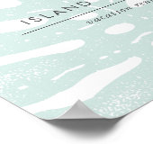 ダウンロード可能なトロピックボタニカルビジネスロゴの看板 ポスター (角)