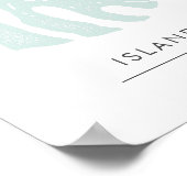 ダウンロード可能なトロピックボタニカルビジネスロゴの看板 ポスター (角)