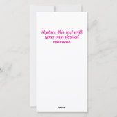 ダウンロード可能なピンクの魔法の魔女バレンタインデー シーズンカード (裏面)