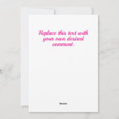 ダウンロード可能なピンクの魔法の魔女バレンタインデー シーズンカード (裏面)