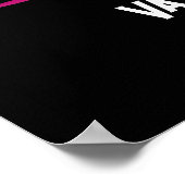 ダウンロード可能なピンクの魔法の魔女バレンタインデー ポスター (角)