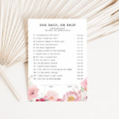 ダウンロード可能なブライダルシャワー彼女は彼はカードを言った 招待状