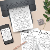 ダウンロード可能なブライダルブライダルシャワーゲーム ポスター