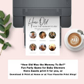 ダウンロード可能なママの赤ちゃんシャワーのゲーム 招待状