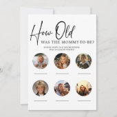 ダウンロード可能なママの赤ちゃんシャワーのゲーム 招待状 (正面)