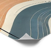 ダウンロード可能なミニマル植物芸術 – 抽象芸術 ポスター (角)