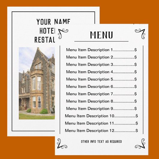 ダウンロード可能なメニューシートと編集可能な一覧 シーズンカード