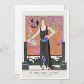 ダウンロード可能なラ・ベル・ダメsans merci: by Barbier 招待状 (正面/裏面)