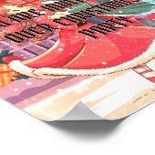 ダウンロード可能な子供のクリスマスパーティの招待状 ポスター (角)