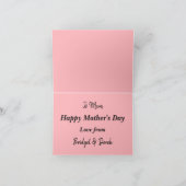 ダウンロード可能な母の日フローラハミングバードママ カード (内部)