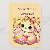 ダウンロード可能な「Some Bunny Loves Me」 - ポストカード (正面/裏面)