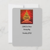 ダウンロード可能なChrIstmasストッキング招待状 招待状 (裏面)