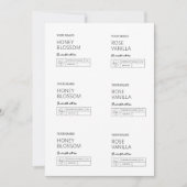 ダウンロード可能キャンドルテンプレート 招待状 (正面)