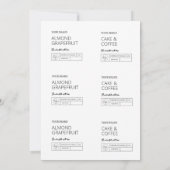 ダウンロード可能キャンドルテンプレート 招待状 (裏面)