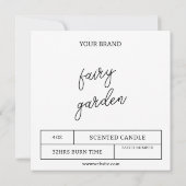 ダウンロード可能キャンドルラベル 招待状 (裏面)