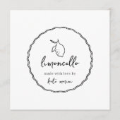 ダウンロード可能ドルチェヴィタリモンチェロラベルテンプレート 招待状 (正面)