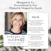 [ダウンロード可能]フォト葬儀祈りの言葉カード 招待状