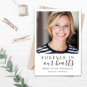 [ダウンロード可能]フォト葬儀祈りの言葉カード 招待状