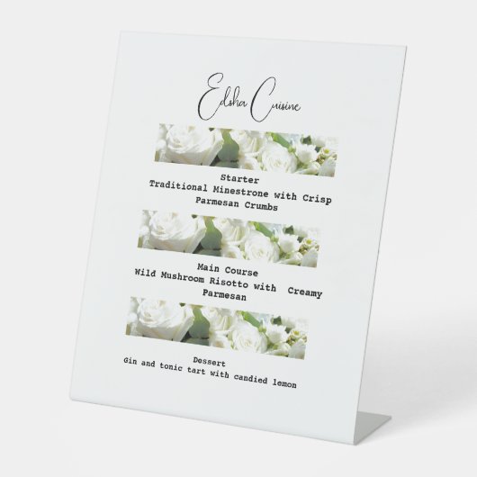 ダウンロード結婚可能な伝統的おいしいメニュー 台座サイン (正面)