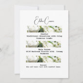 ダウンロード結婚可能な伝統的おいしいメニュー 招待状 (正面)