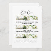 ダウンロード結婚可能な伝統的おいしいメニュー 招待状 (正面/裏面)