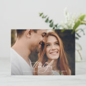 ダウンロード結婚可能な写真感謝していはterracotta 招待状 (スタンド正面)