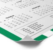 ダウンロード2024ナイジェリアのカレンダー$5.95 PDF ポスター (角)