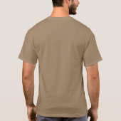 ダウン上下逆さおもしろいの世界地図Tシャツ Tシャツ (裏面)