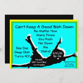 ダウン保ドラッグクイーン招待状 招待状 (正面/裏面)