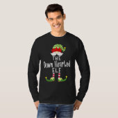 ダウン小妖精や小人グループクリスマスパジャマパーティー Tシャツ (正面フル)