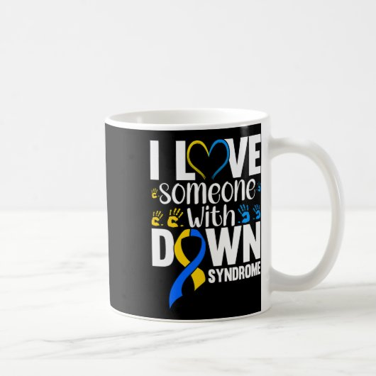 ダウン症で人を愛している コーヒーマグカップ (右)