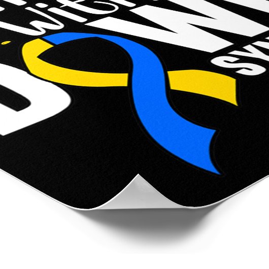 ダウン症で人を愛している ポスター (角)