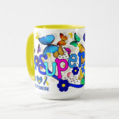 ダウン症のための極度の抱擁マグ マグカップ (正面左)