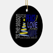 ダウン症のクリスマス1のオーナメント セラミックオーナメント (右)