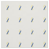 ダウン症のリボンの生地 ファブリック (見本)