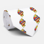 ダウン症の入れ墨のハート ネクタイ (ロール)