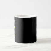 ダウン症の妹のために青と黄色を身に着ける コーヒーマグカップ (中央)