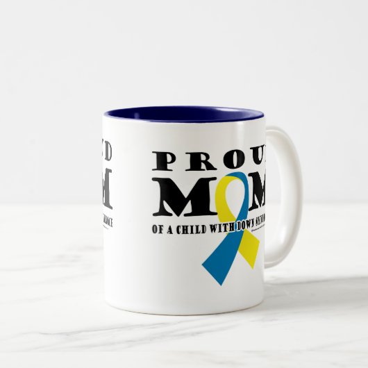 ダウン症の誇り高いお母さん ツートーンマグカップ (正面右)