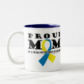 ダウン症の誇り高いお母さん ツートーンマグカップ (左)