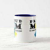 ダウン症の誇り高いお母さん ツートーンマグカップ (中央)