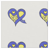 ダウン症の認識度の生地 ファブリック (クローズアップ)