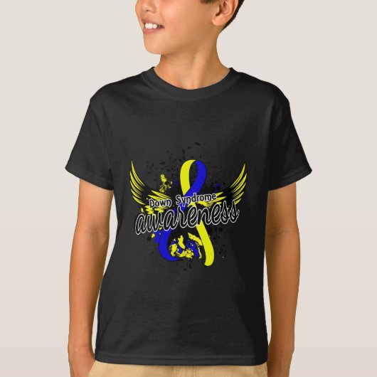 ダウン症の認識度16 Tシャツ (正面)