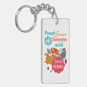 ダウン症の認識度 キーホルダー (正面左)