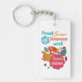 ダウン症の認識度 キーホルダー (正面)