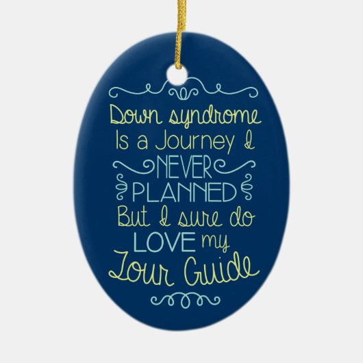 ダウン症の認識度 セラミックオーナメント (正面)