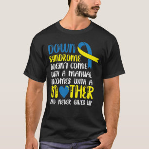 ダウン症は母親来の手動で知らない Tシャツ