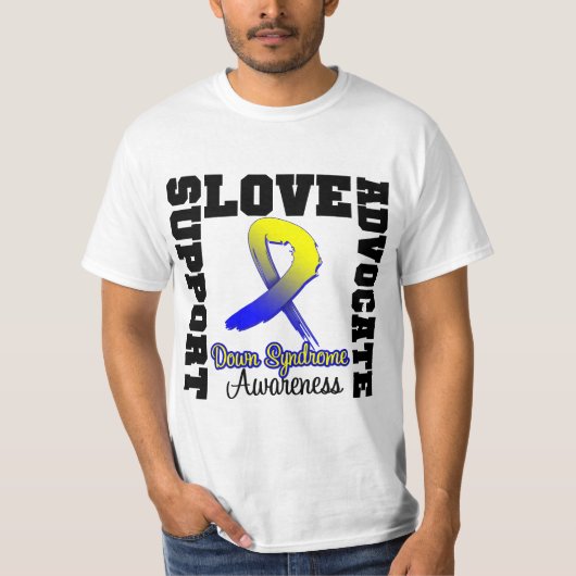 ダウン症サポート支持者愛 Tシャツ (正面)